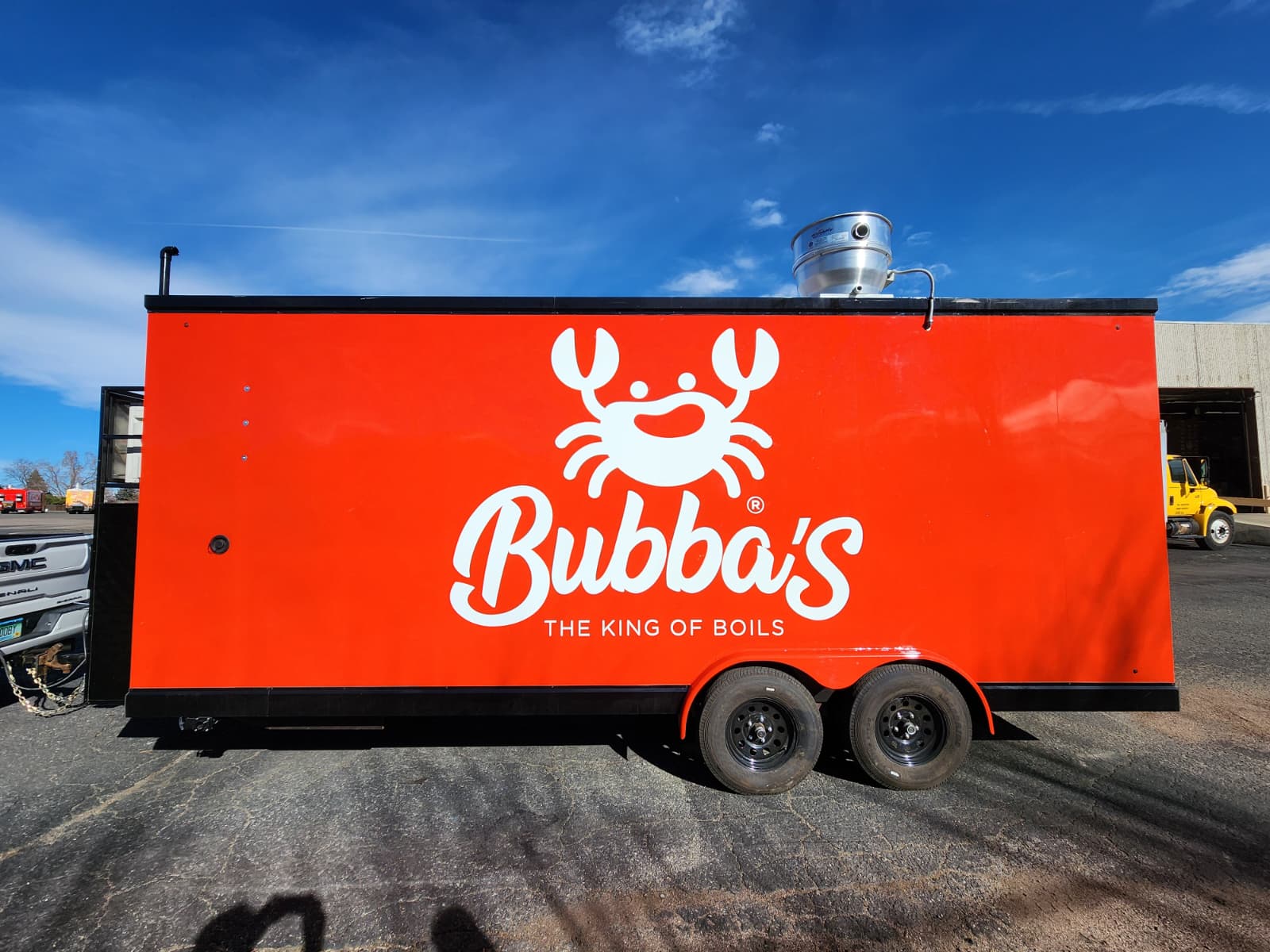 Bubba's The King of Boils trailer wrap by CS3 Graphics